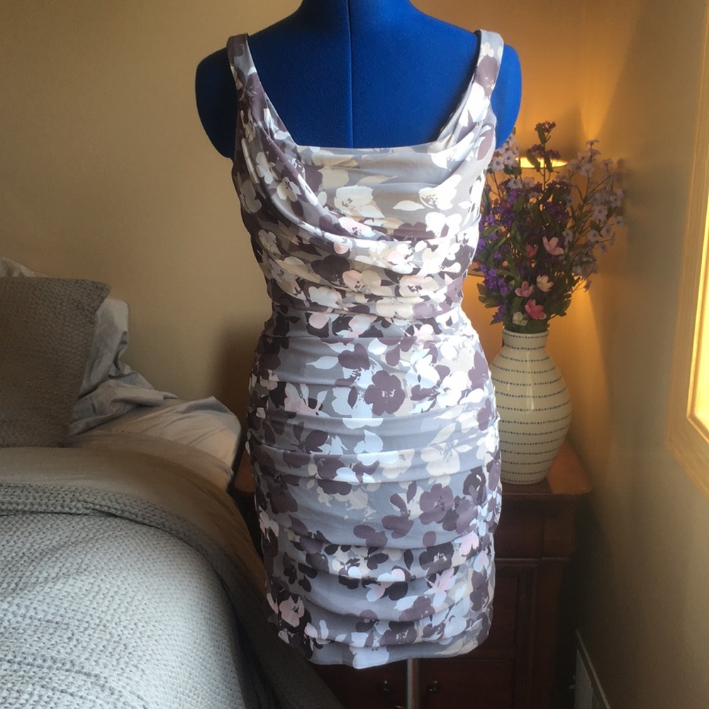 Express Ruched Floral Dress